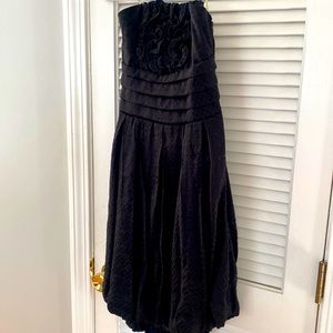 Black dress, mine (brand), strapless dress, Medium